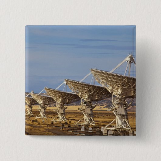 Very Large Array aka National Radio Astronomy Vierkante Button 5,1 Cm (Voorkant)
