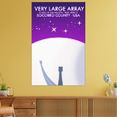 Very Large Array ruimteobservatorium ruimte kunst. Canvas Afdruk (Insitu (Woonkamer))