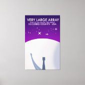 Very Large Array ruimteobservatorium ruimte kunst. Canvas Afdruk (Voorkant)