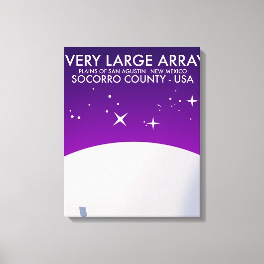 Very Large Array ruimteobservatorium ruimte kunst. Canvas Afdruk (Voorkant)