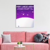 Very Large Array ruimteobservatorium ruimte kunst. Canvas Afdruk (Insitu (Woonkamer))