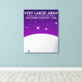 Very Large Array ruimteobservatorium ruimte kunst. Canvas Afdruk (Insitu (Houten vloer))