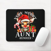Very Merry Aunt Reindeer Matching Christmas Muismat (Met muis)