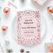 Very Merry Birthday Bash | Christmas Party Kaart