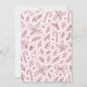 Very Merry Birthday Bash | Christmas Party Kaart (Achterkant)