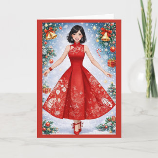 Very Merry Christmas Card Feestdagen Kaart