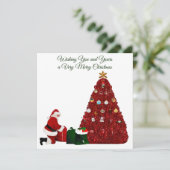 Very Merry Christmas Card Feestdagenkaart (Staand voorkant)