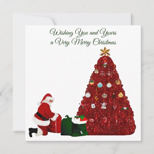Very Merry Christmas Card Feestdagenkaart (Voorkant)