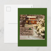 Very Merry Christmas Classic Traditional Winter Feestdagenkaart (Voorkant / Achterkant)