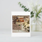 Very Merry Christmas Classic Traditional Winter Feestdagenkaart (Staand voorkant)