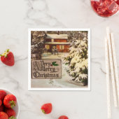 Very Merry Christmas Classic Traditional Winter Servetten (Insitu)