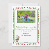 Very Merry Christmas Two Photo Feestdagenkaart (Achterkant)