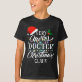 Very Merry Doctor Christmas Claus Pajamas  T-shirt (Voorkant)