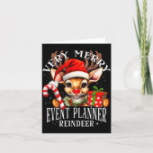 Very Merry Event Planner Reindeer Matching Christm Kaart (Voorkant)