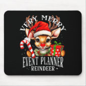 Very Merry Event Planner Reindeer Matching Christm Muismat (Voorkant)