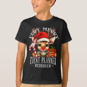 Very Merry Event Planner Reindeer Matching Christm T-shirt (Voorkant)