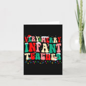 Very Merry Infant Teacher Funny Infant Squad Chris Kaart (Voorkant)