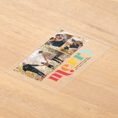 "Very Merry" Kerstgalerij van 3 foto's Acryl Uitnodigingen (Laagn)