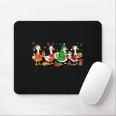 Very Merry Teacher Christmas Funny Goose Silly Hol Muismat (Met muis)