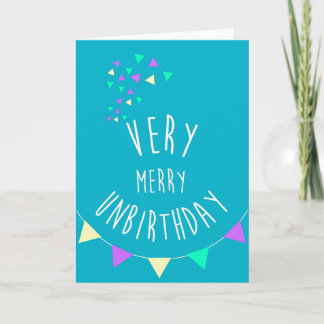 Very merry unbirthday! feestdagen kaart