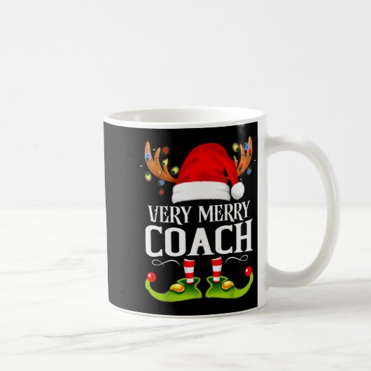 Very Merry X-mas Coach Matching Christmas  Koffiemok (Rechts)