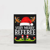 Very Merry X-mas Referee Matching Christmas Kaart (Voorkant)