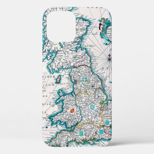 Very Old Antique Map of Britannia Case-Mate iPhone Case (Achterkant)