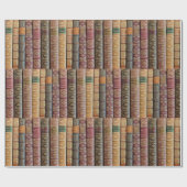 Very Old Banded Book Spines Cadeaupapier (Vlak)