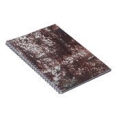 Very old rusted sheet iron. Metaalstructuur Notitieboek (Rechterzijde)