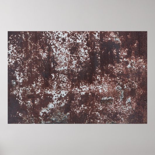 Very old rusted sheet iron. Metaalstructuur Poster (Voorkant)