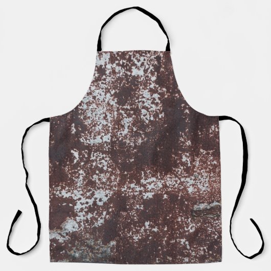 Very old rusted sheet iron. Metaalstructuur Schort (Voorkant)