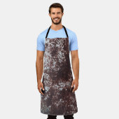 Very old rusted sheet iron. Metaalstructuur Schort (Gedragen)