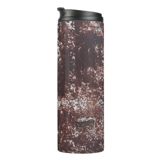 Very old rusted sheet iron. Metaalstructuur Thermosbeker (Geroteerd rechts)