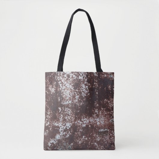 Very old rusted sheet iron. Metaalstructuur Tote Bag (Voorkant)