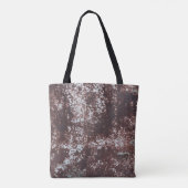 Very old rusted sheet iron. Metaalstructuur Tote Bag (Achterkant)