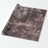 Very old rusted sheet iron. Textured metal surface Cadeaupapier (Uitgerold)