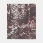 Very old rusted sheet iron. Textured metal surface Fleece Deken (Voorkant)