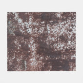 Very old rusted sheet iron. Textured metal surface Fleece Deken (Voorkant (Horizontaal))