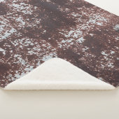 Very old rusted sheet iron. Textured metal surface Sherpa Deken (3/4)