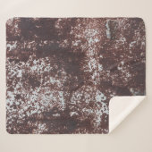 Very old rusted sheet iron. Textured metal surface Sherpa Deken (Voorkant (horizontaal))