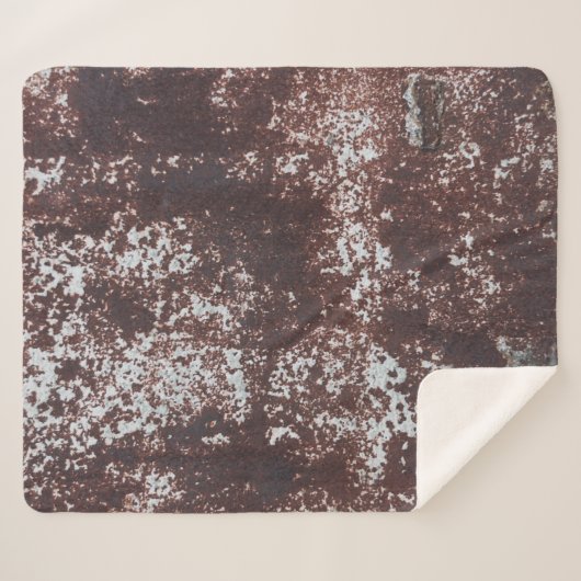 Very old rusted sheet iron. Textured metal surface Sherpa Deken (Voorkant (horizontaal))