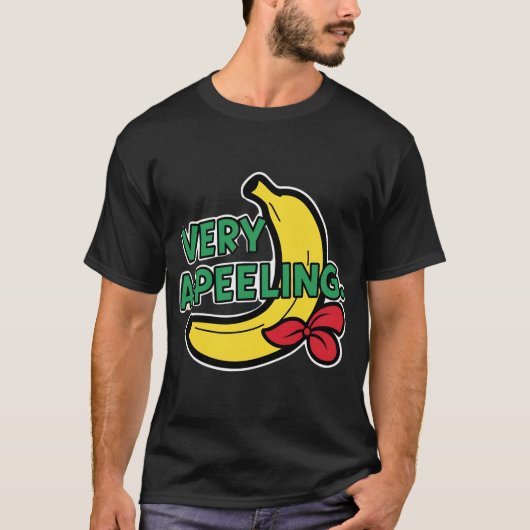 "Very-peeling" Leuke Banana Pun T-shirt (Voorkant)