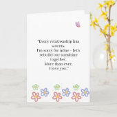 very Relationship Faces Storms Love Quote Kaart (Gele Bloem)