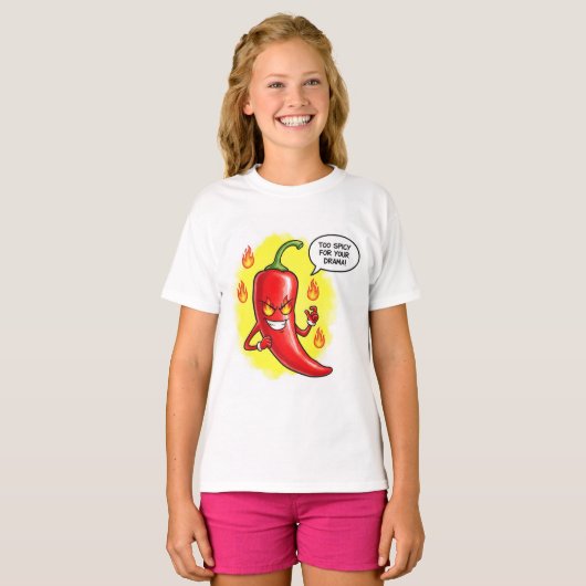  Very Spicy Pepper, by Natasha Us   T-shirt (Voorkant volledig)