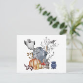 Very Spooky Halloween Illustration  Feestdagenkaart (Staand voorkant)