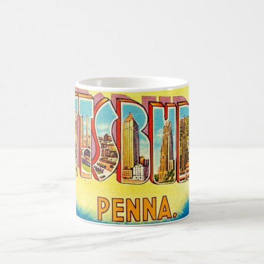 Very Vintage Pittsburgh Greeting  Koffiemok (Center)