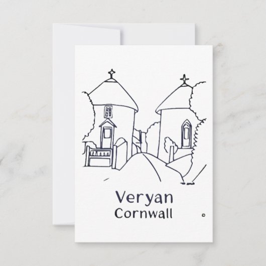 Veryan Roundhouses card Bedankkaart (Voorkant)