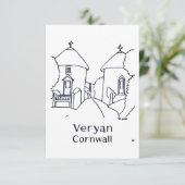 Veryan Roundhouses card Bedankkaart (Staand voorkant)