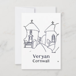 Veryan Roundhouses card Bedankkaart