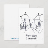 Veryan Roundhouses kaart (Voorkant / Achterkant)